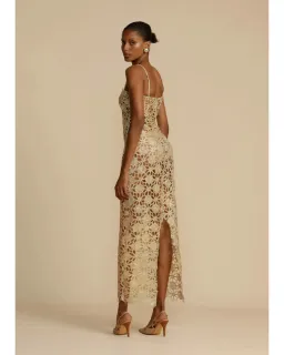 Arcina Ori Kendra Maxi Dress Gold Size XL / AU 14 for rent on The Volte - image 3