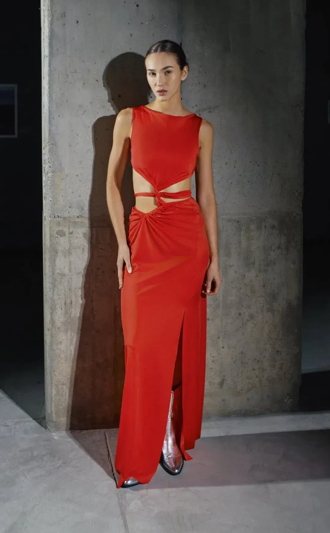 Baobab Ada Maxi Dress Red Size S / AU 8 for rent on The Volte - main image