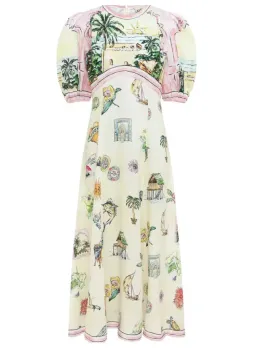 Alemais Sunset Midi Dress Multi Print Size 12 for rent on The Volte - image 9