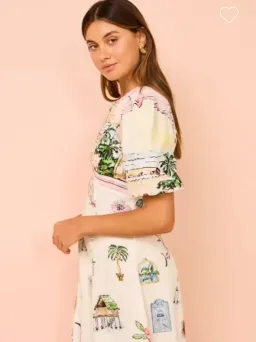 Alemais Sunset Midi Dress Multi Print Size 12 for rent on The Volte - image 8