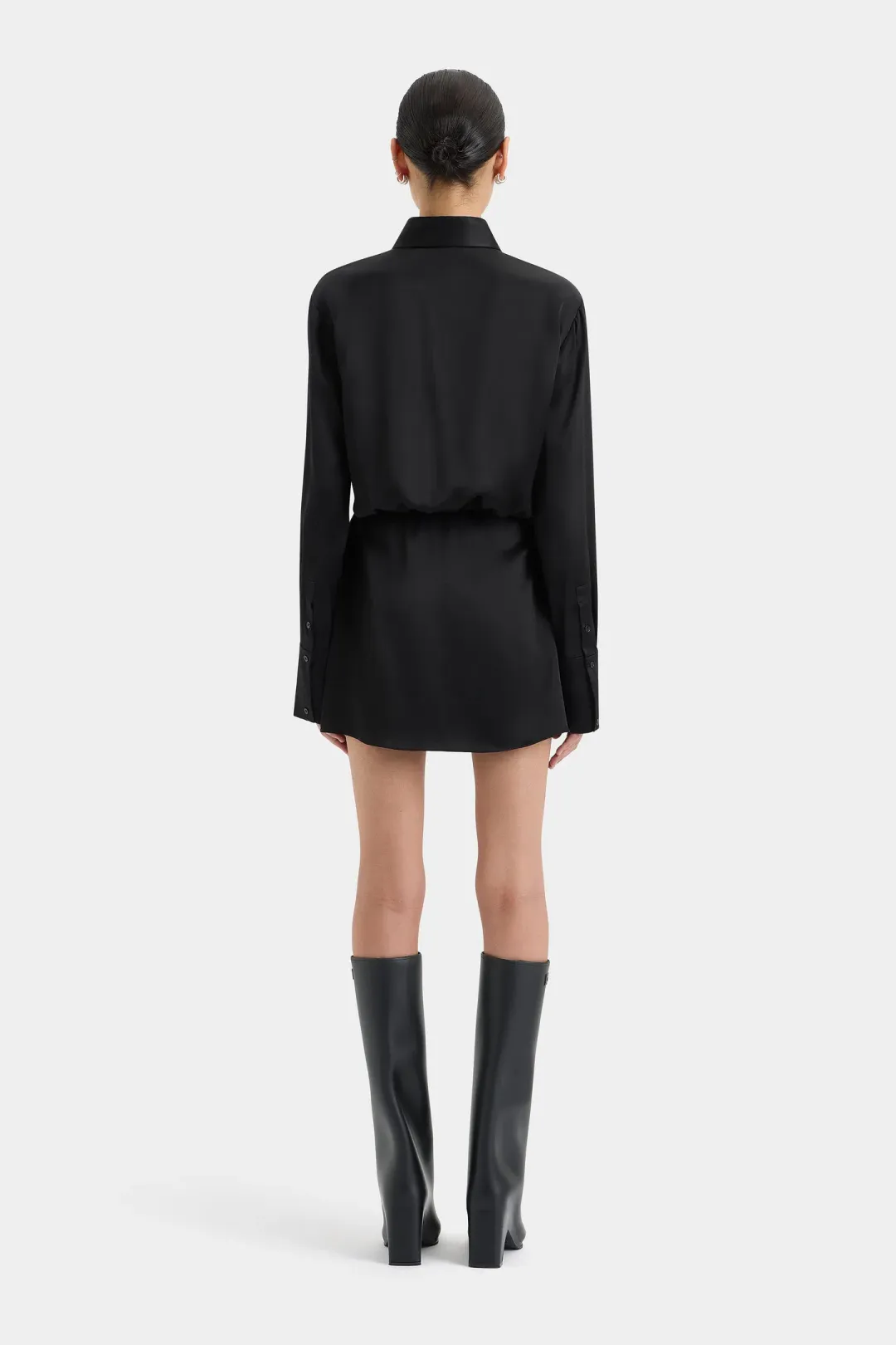 Sir the label Sorrento Shirt Dress Black Size AU 8 for rent on The Volte - main image