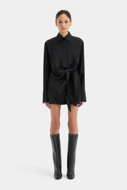 Sir the label Sorrento Shirt Dress Black Size AU 8 for rent on The Volte - image 1