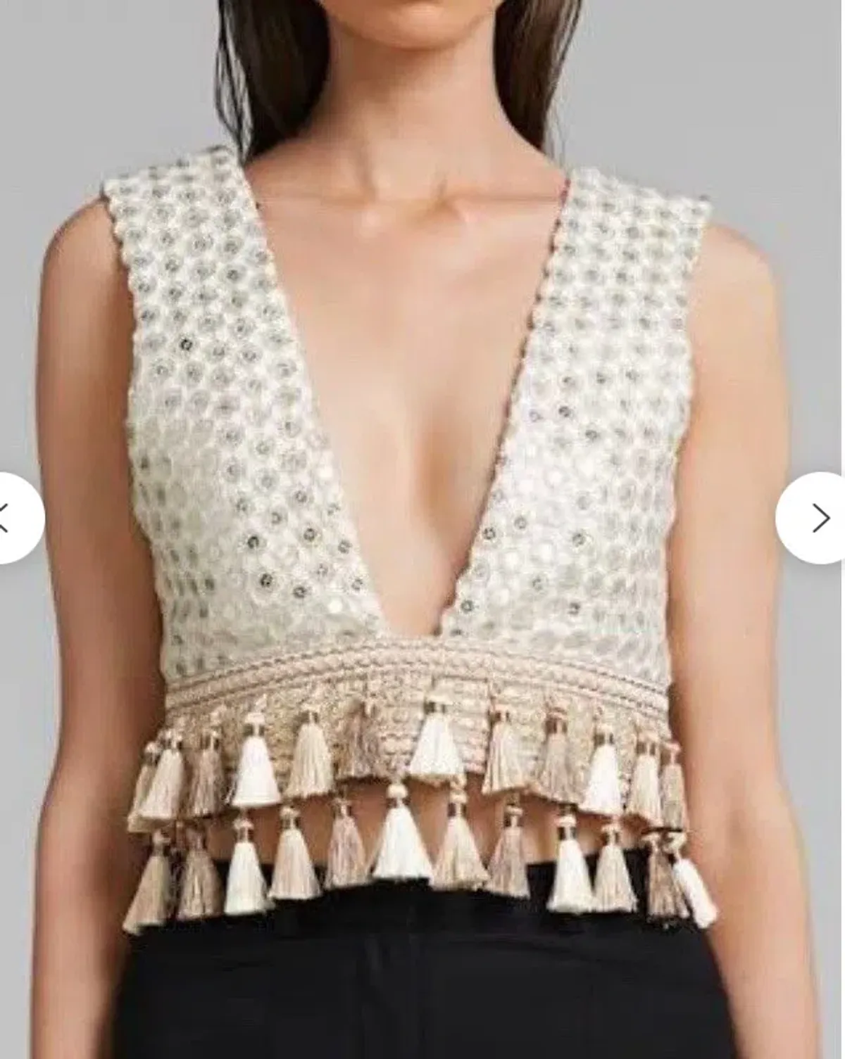Eliya the Label Shakira Top Cream Size 6 - Image 1