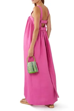 Oroton Bow Detail Sundress Fuchsia Pink Size AU 8 for rent on The Volte - image 4