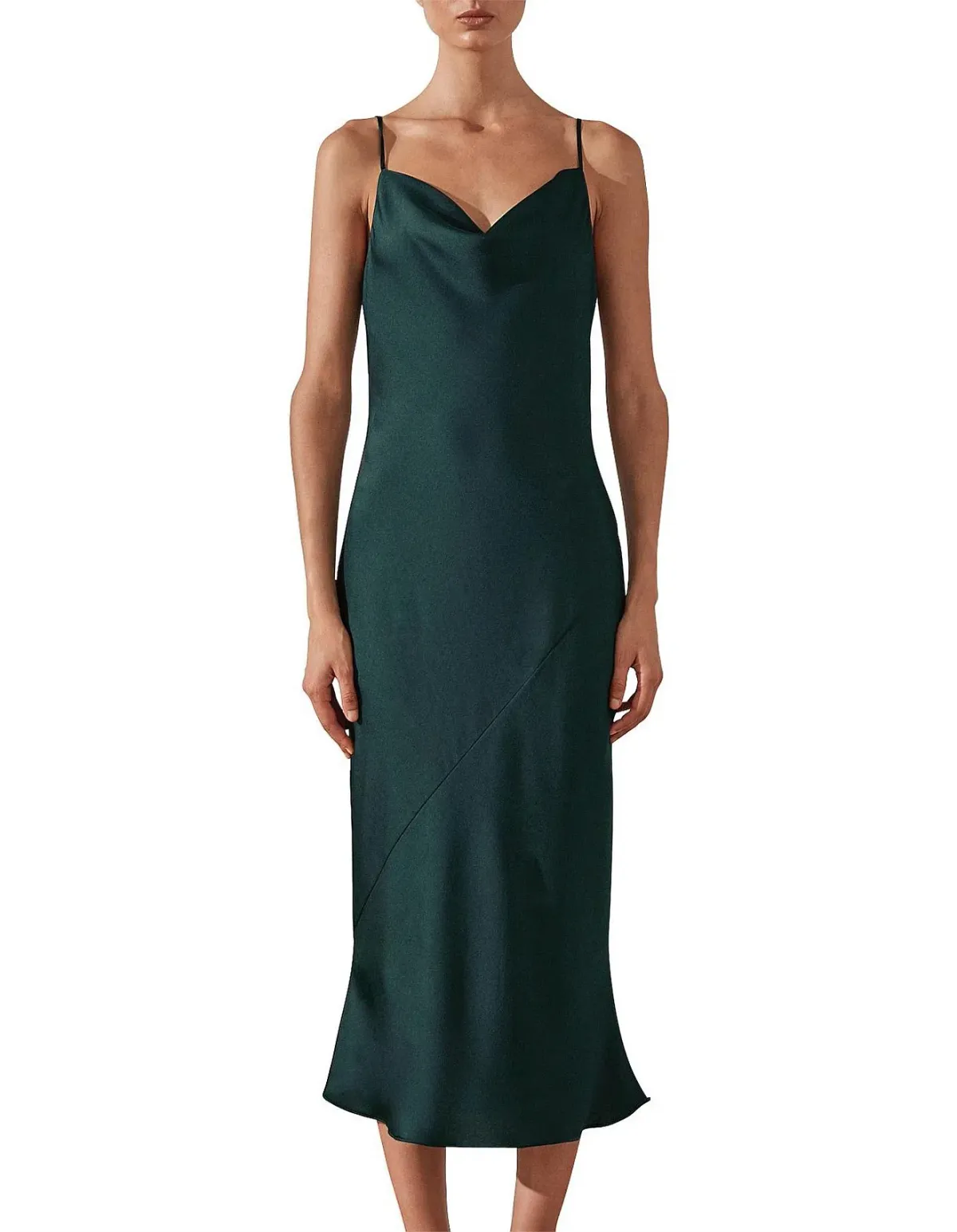 Shona Joy Sawyer Slip Dress Green Size 12 - Image 1