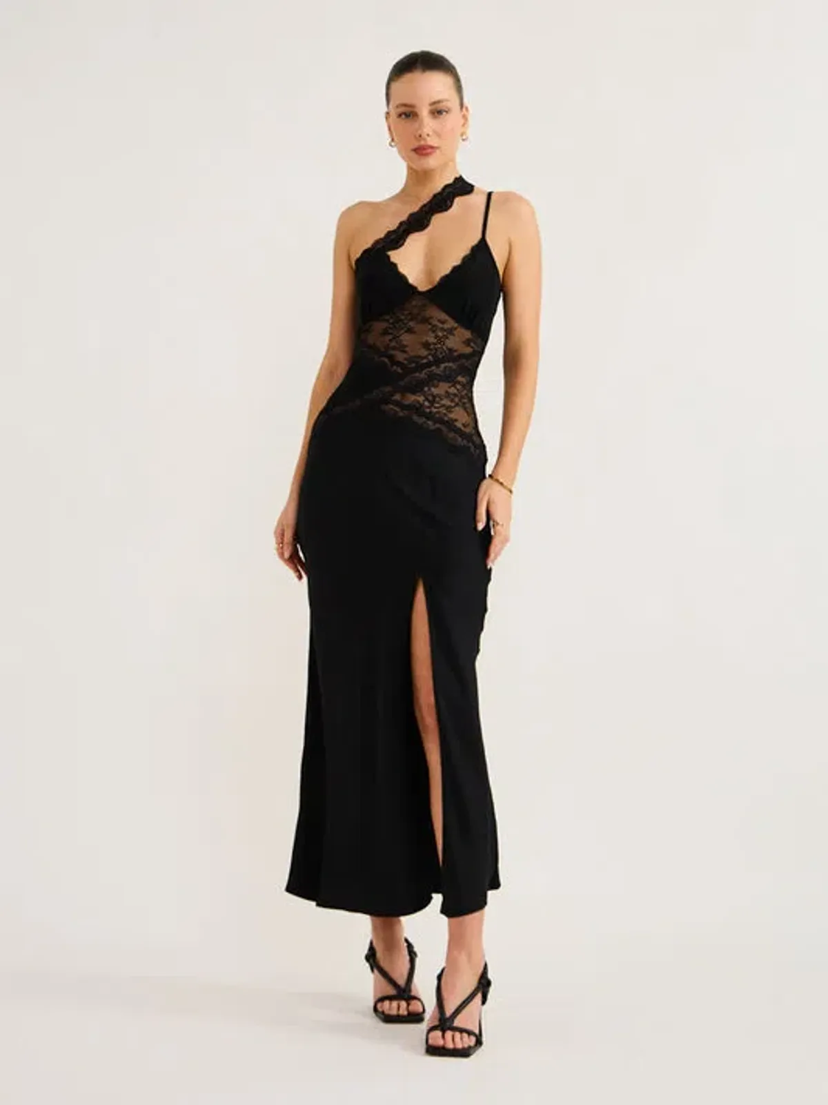 Bec & Bridge Ria Asym Dress Black Size 8 - Image 1