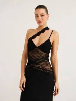 Bec & Bridge Ria Asym Dress Black Size 8 for rent on The Volte - image 2