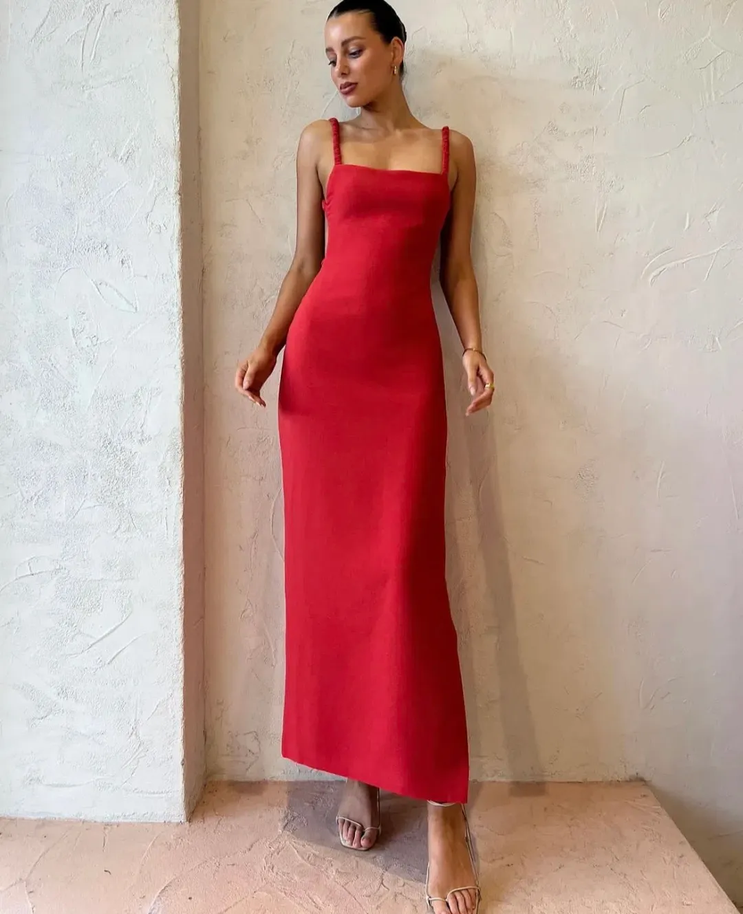 Sir the Label Spoerri Backless Gown Red Size 8 for rent on The Volte - main image