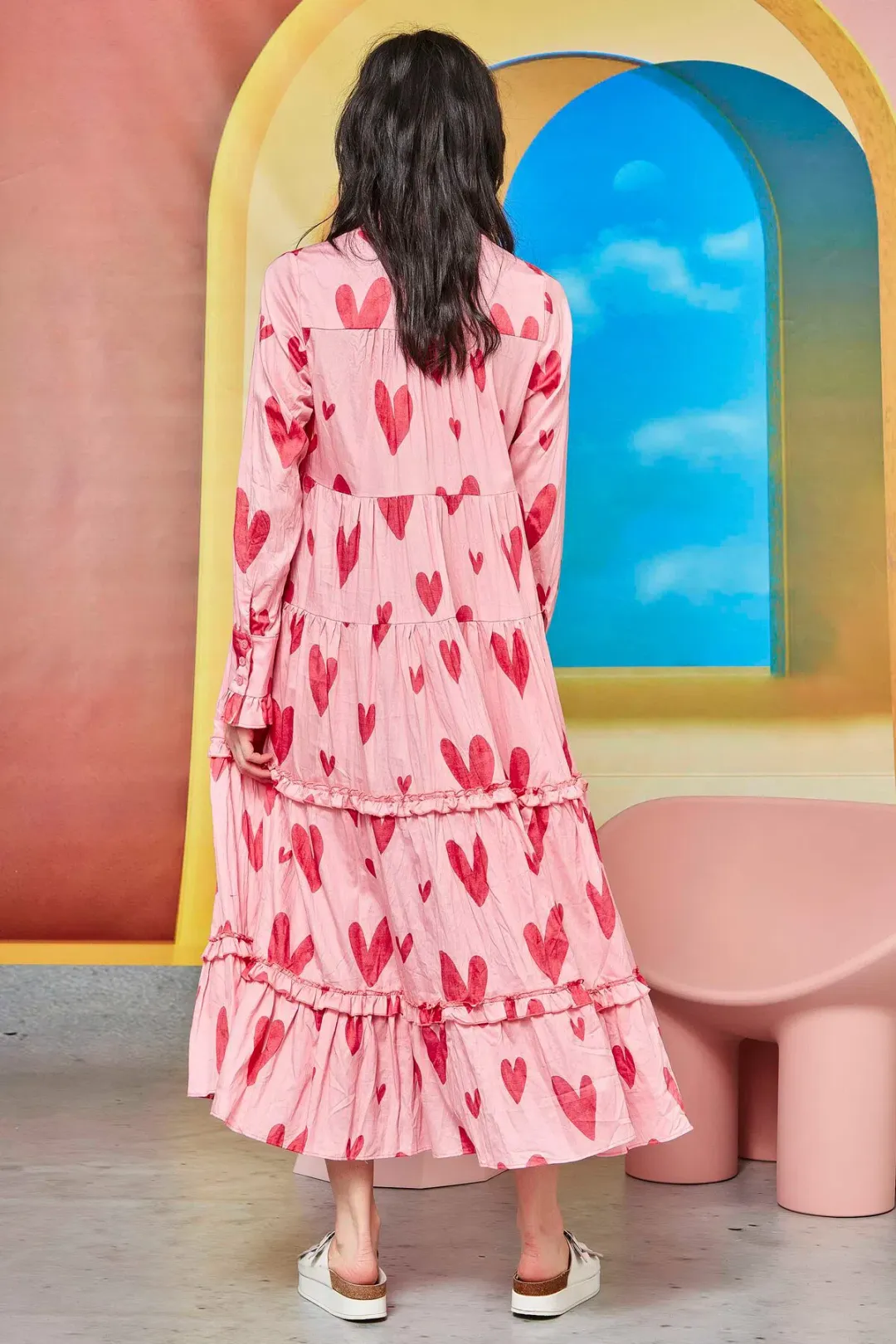 Coop by Trelise Cooper The Full Swoon Dress Heart Full Print Size S / AU 8 for rent on The Volte - main image