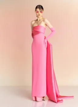 Solace London The Kinsley Maxi Dress in Rose Pink Size 12 for rent on The Volte - image 2