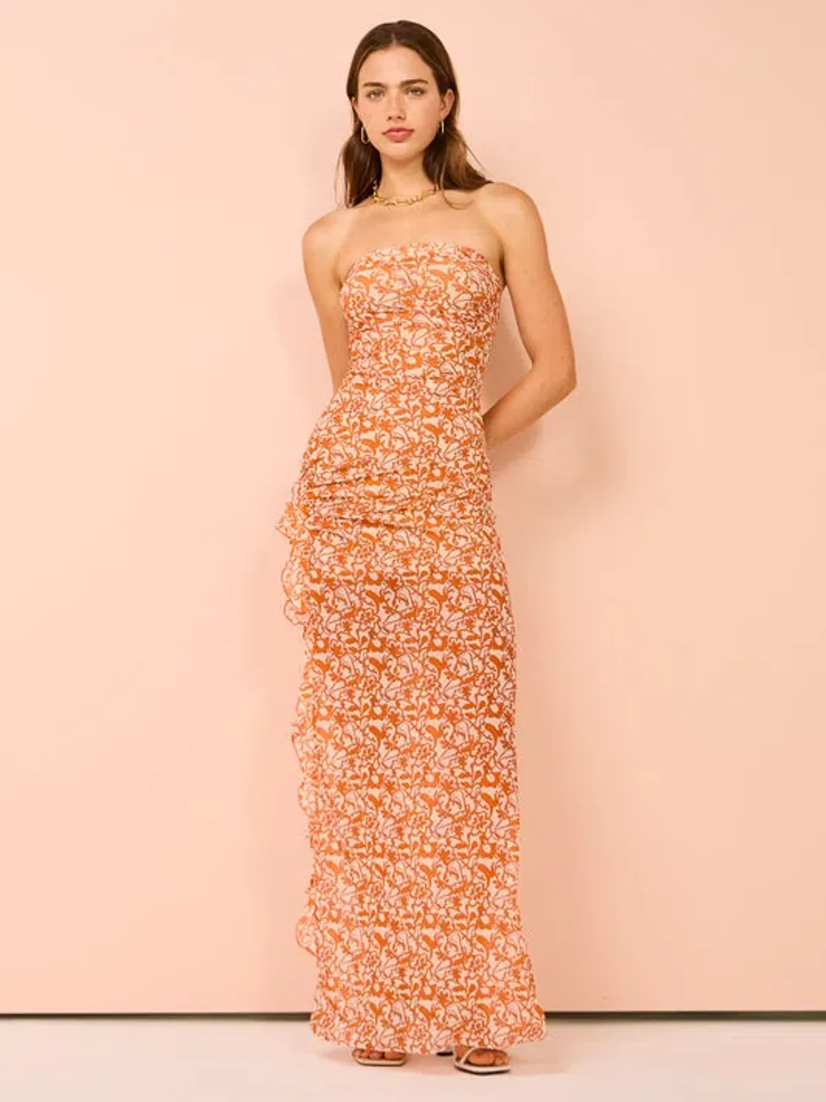 Bec & Bridge Firefly Strapless Midi Dress in Fiesta Floral Size 6 - Image 2