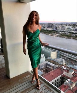 Maurie and Eve- Sunrise Dress EMERALD for rent on The Volte - image 3