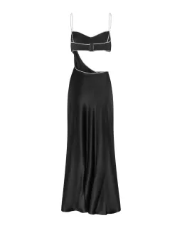Michael Lo Sordo Symic Crystalline Luna Dress Black Size AU 8 for rent on The Volte - image 6
