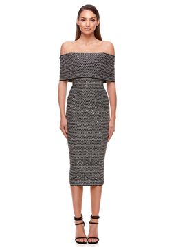 Eliya The Label Lenora Midi Dress Grey Size 8 for rent on The Volte - image 2