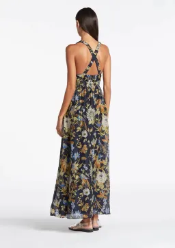 Sir the Label Lilian V Neck Dress Delia Print Size 8 for rent on The Volte - image 2
