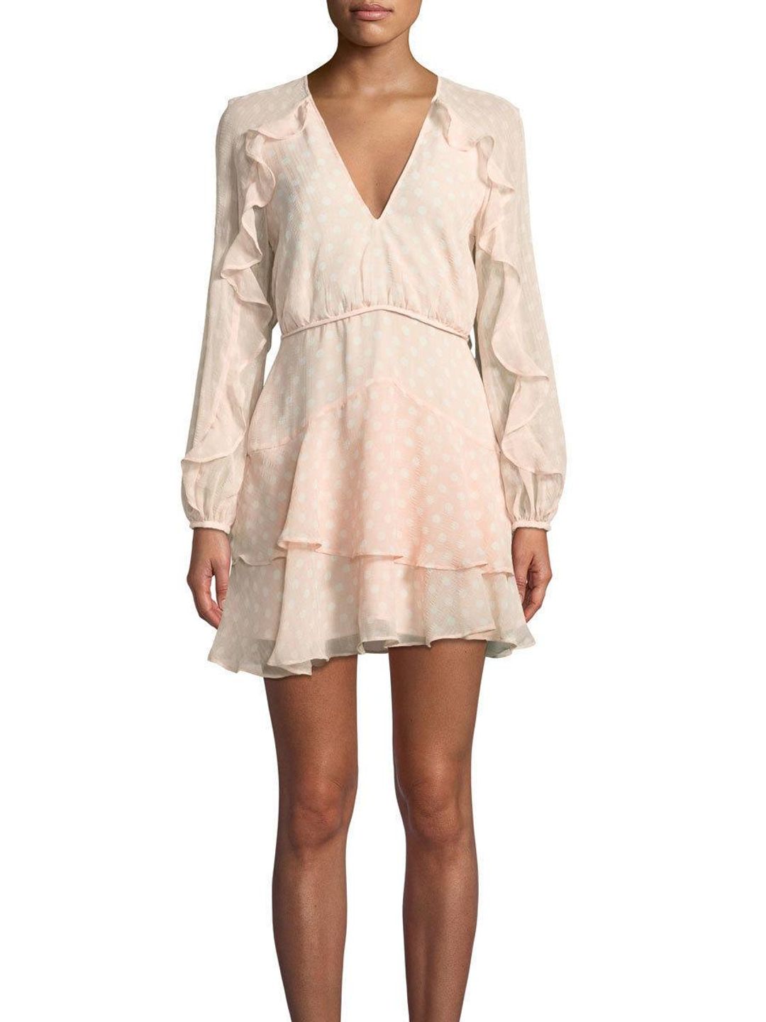 La Maison Talulah Love Token Mini Dress Blush Size 8 for rent on The Volte - main image