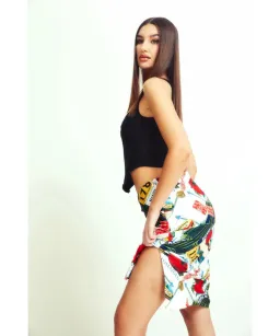 Miaou Moni Skirt in Figaro Print Size 6 for rent on The Volte - image 3