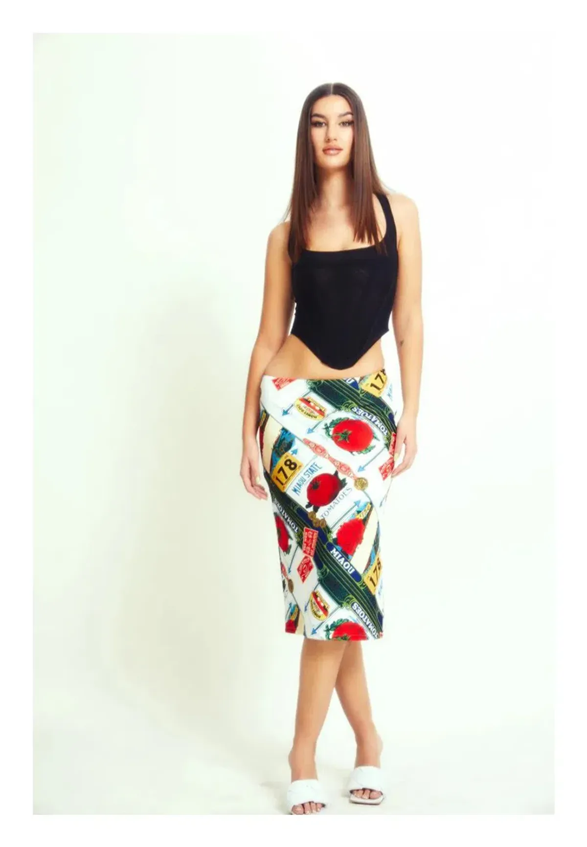 Miaou Moni Skirt in Figaro Print Size 6 for rent on The Volte - main image