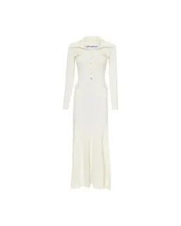 Self Portrait Embellished Midi Dress Cream Size AU 8 for rent on The Volte - image 4