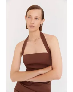 Sir the Label Nikki Gown Brown Size 2 / AU 10 for rent on The Volte - image 3