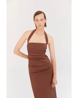 Sir the Label Nikki Gown Brown Size 2 / AU 10 for rent on The Volte - image 2