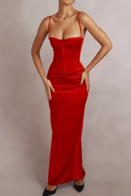 House of CB Shani Dress Red Size XS /Au 6 for rent on The Volte - image 2