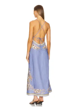 Zimmermann Ottie Slip Dress in Blue Floral Size 0 / Au 8 for rent on The Volte - image 3
