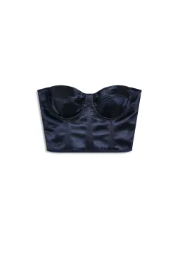 Scanlan Theodore French Satin Bustier Navy Size 6 for rent on The Volte - image 6