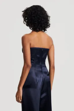 Scanlan Theodore French Satin Bustier Navy Size 6 for rent on The Volte - image 5