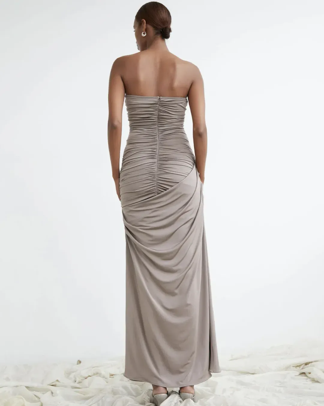 Paris Georgia Val Dress Concrete Size 10 for rent on The Volte - main image