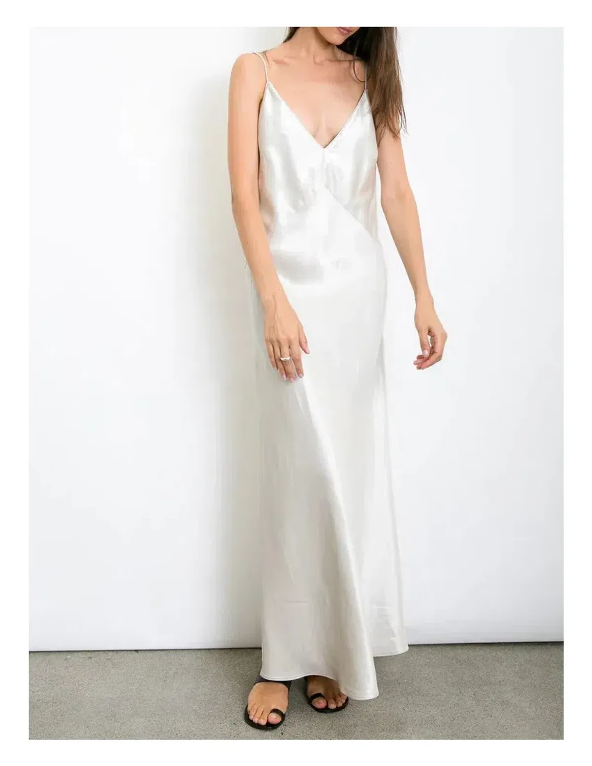 Christopher Esber Dune Structured Cami Dress Silver Size 6 - Image 1