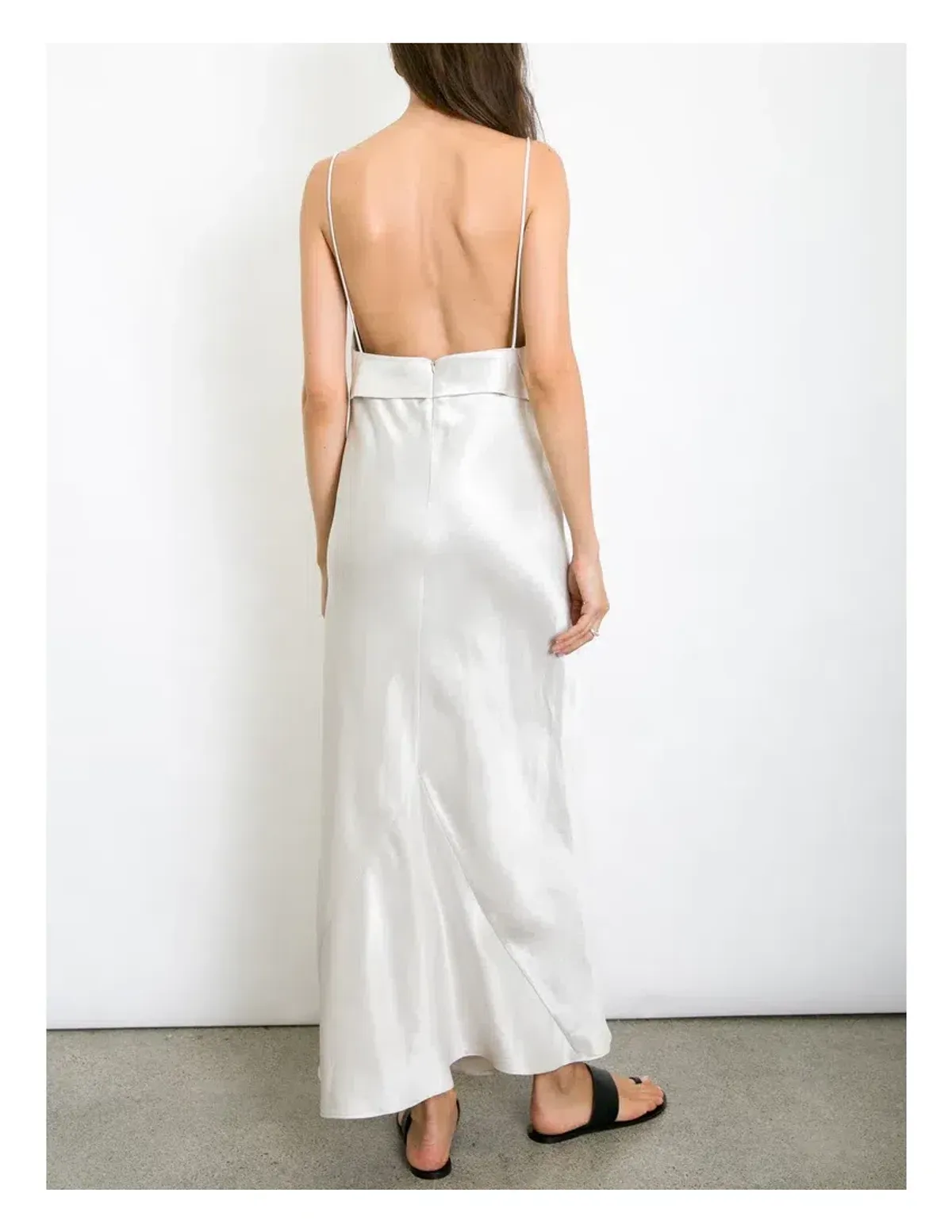 Christopher Esber Dune Structured Cami Dress Silver Size 6 - Image 3