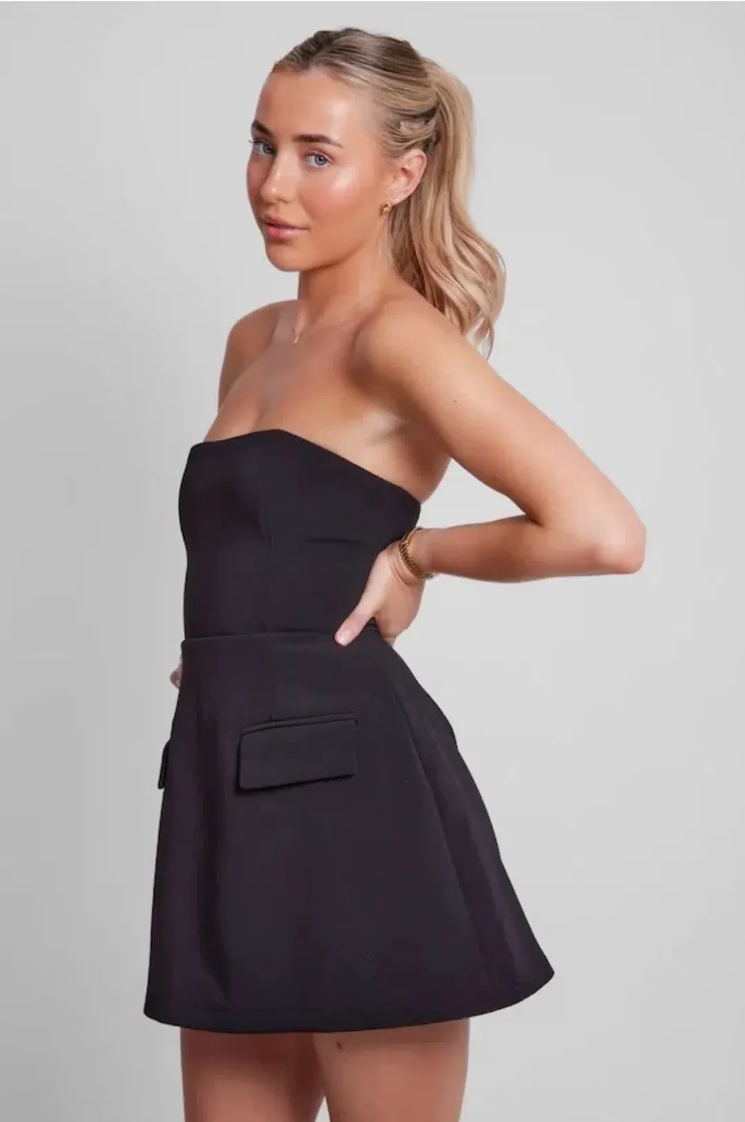 Odd Muse The Ultimate Muse Strapless Dress Black Size S/ AU 8 for rent on The Volte - main image