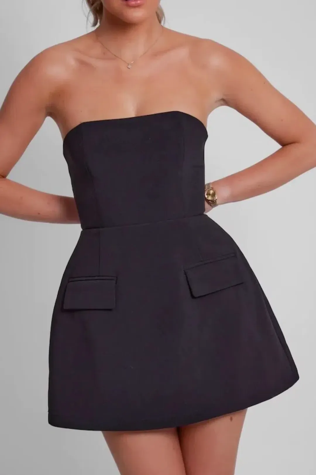 Odd Muse The Ultimate Muse Strapless Dress Black Size S/ AU 8 for rent on The Volte - main image