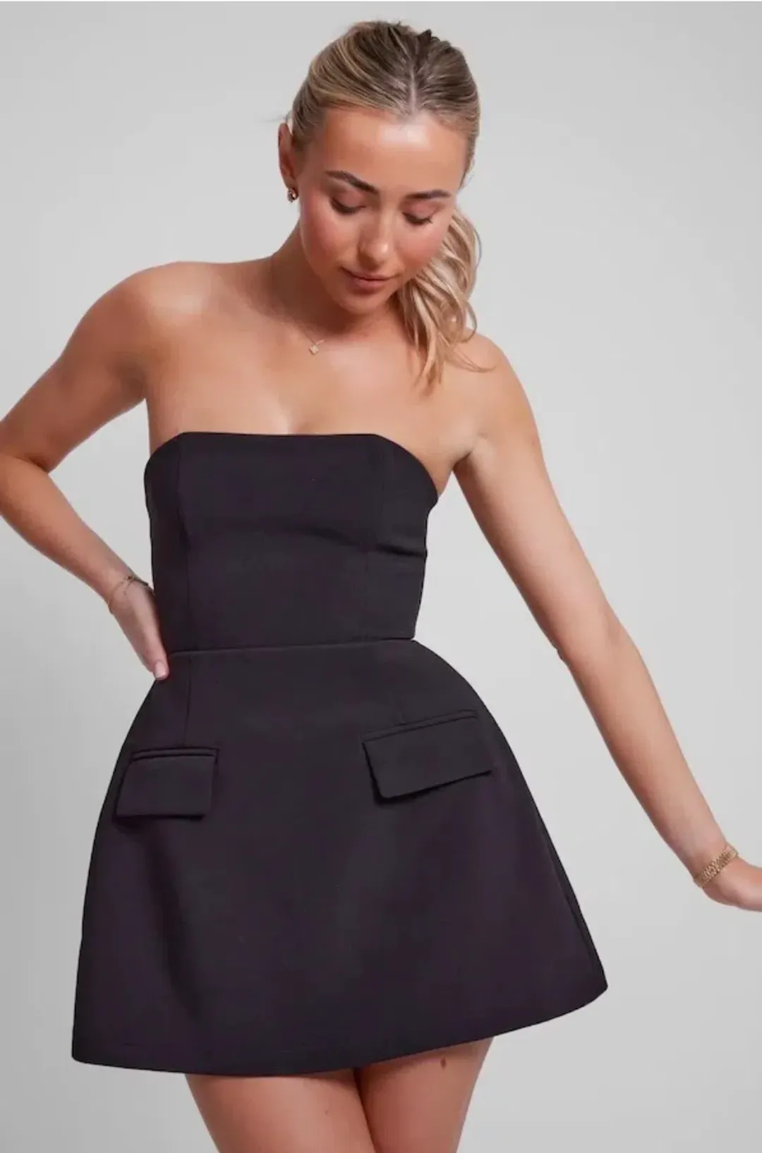 Odd Muse The Ultimate Muse Strapless Dress Black Size S/ AU 8 for rent on The Volte - main image