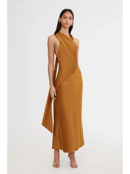 Significant Other Annabel Dress Brown Size 10 for rent on The Volte - image 1