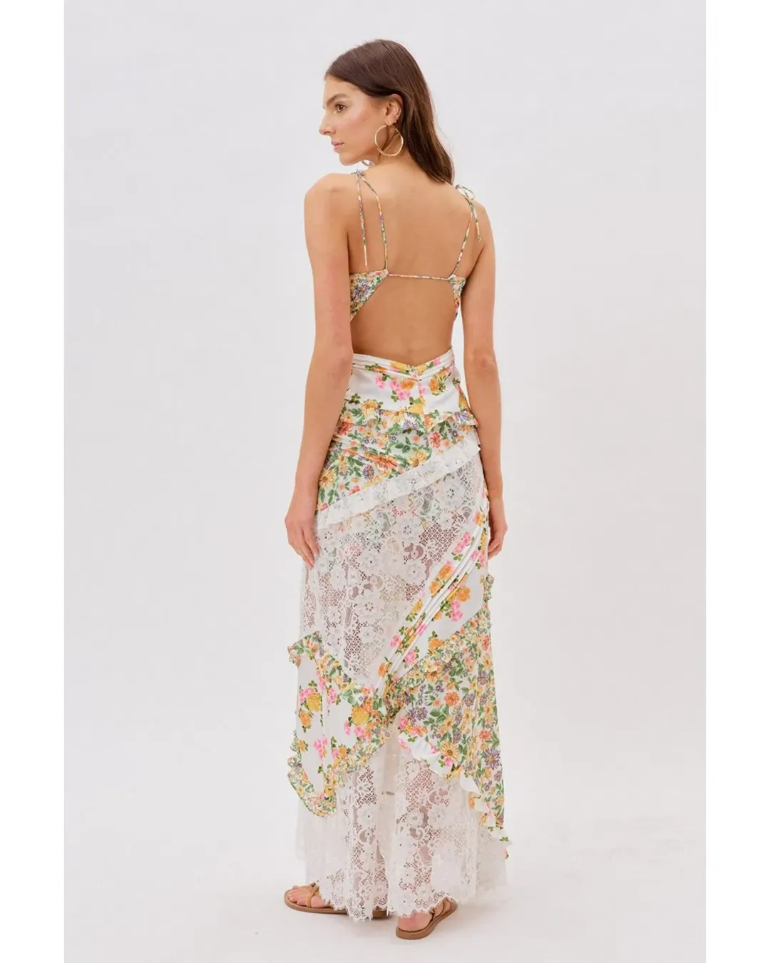 For Love and Lemons Rosalyn Dress Floral Size S / AU 8 for rent on The Volte - main image