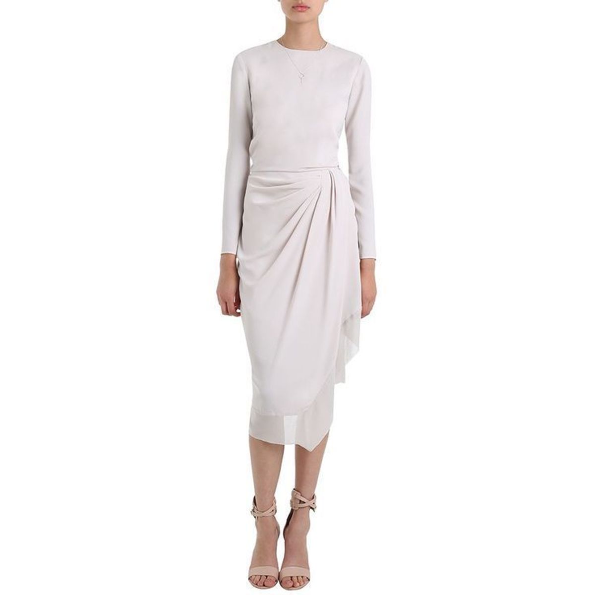 Zimmermann Asymmetric Drape Dress Grey Size 8 - Image 1