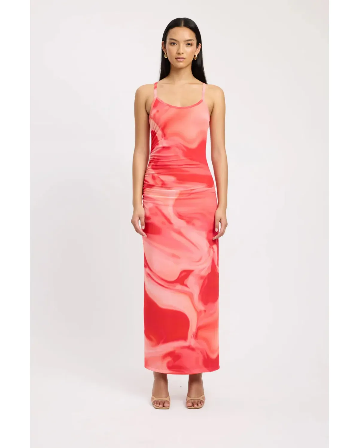 Kookai Haven Maxi Dress Strawberry Size AU 6 - Image 1