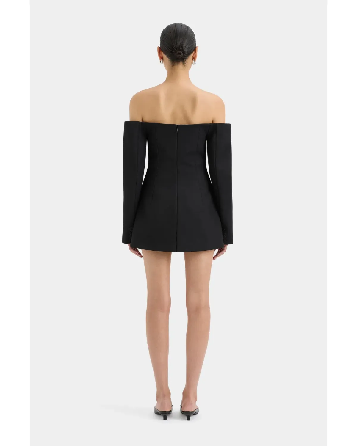 Sir The Label Sandrine Mini Dress Black Size AU 4-6 - Image 4