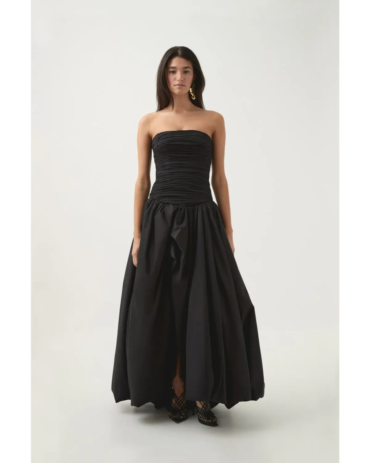 Aje Violette Bubble Hem Maxi Dress in Black Size AU 8 - Image 1