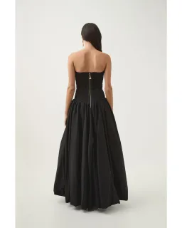 Aje Violette Bubble Hem Maxi Dress in Black Size AU 8 for rent on The Volte - image 4