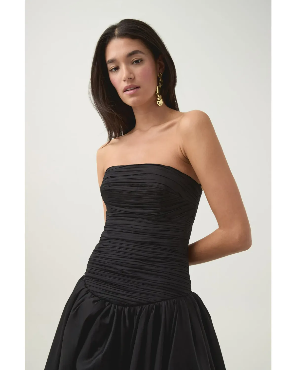 Aje Violette Bubble Hem Maxi Dress in Black Size AU 8 - Image 3