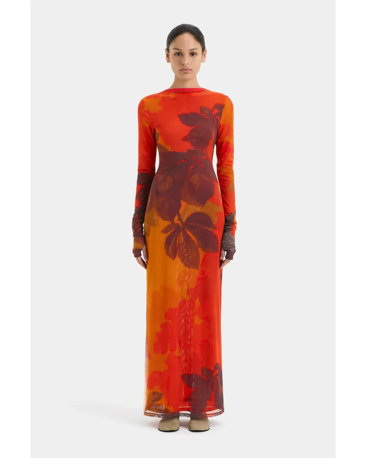 Sir The Label Libertine Cut Out Midi Dress Wren Print Size 0 / AU 6 - Image 5