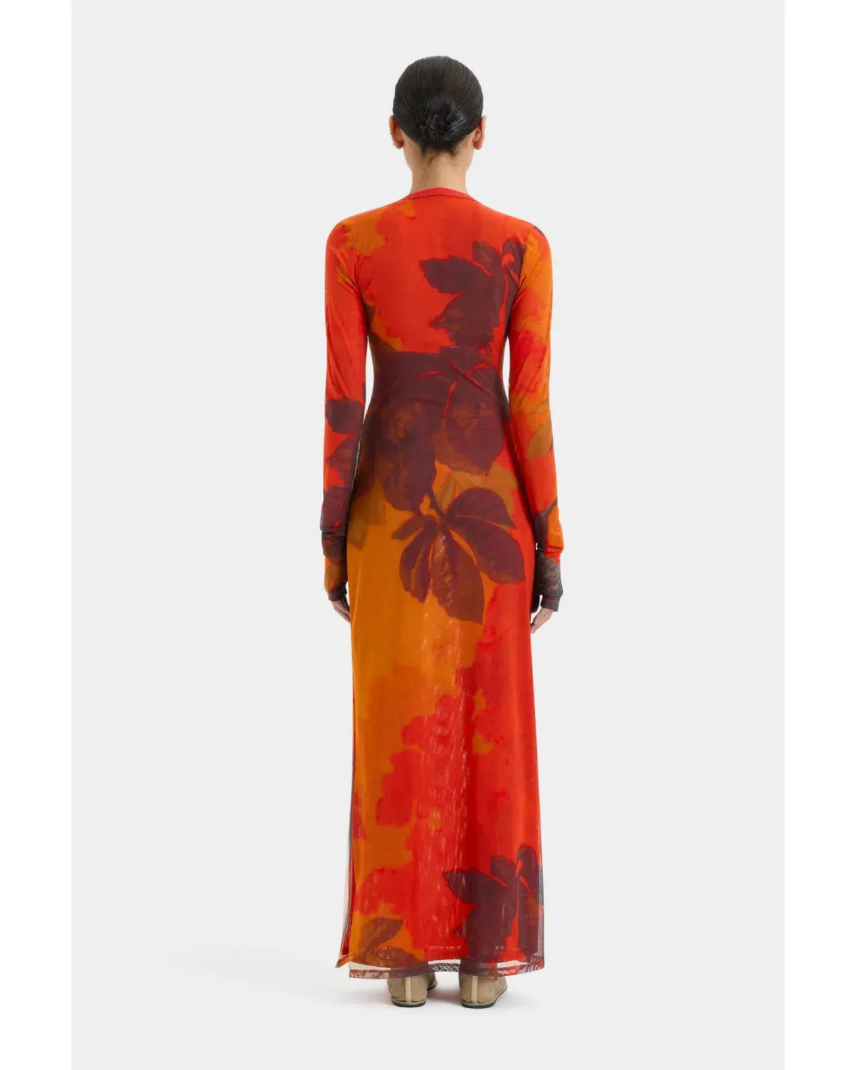 Sir The Label Libertine Cut Out Midi Dress Wren Print Size 0 / AU 6 - Image 6