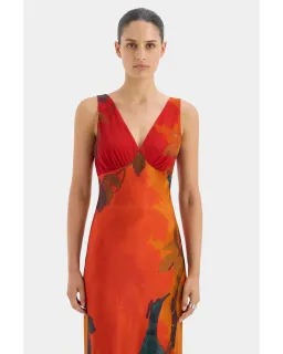 Sir The Label Lush V Neck Slip Dress Wren Print Size 0 / AU 6 for rent on The Volte - image 2