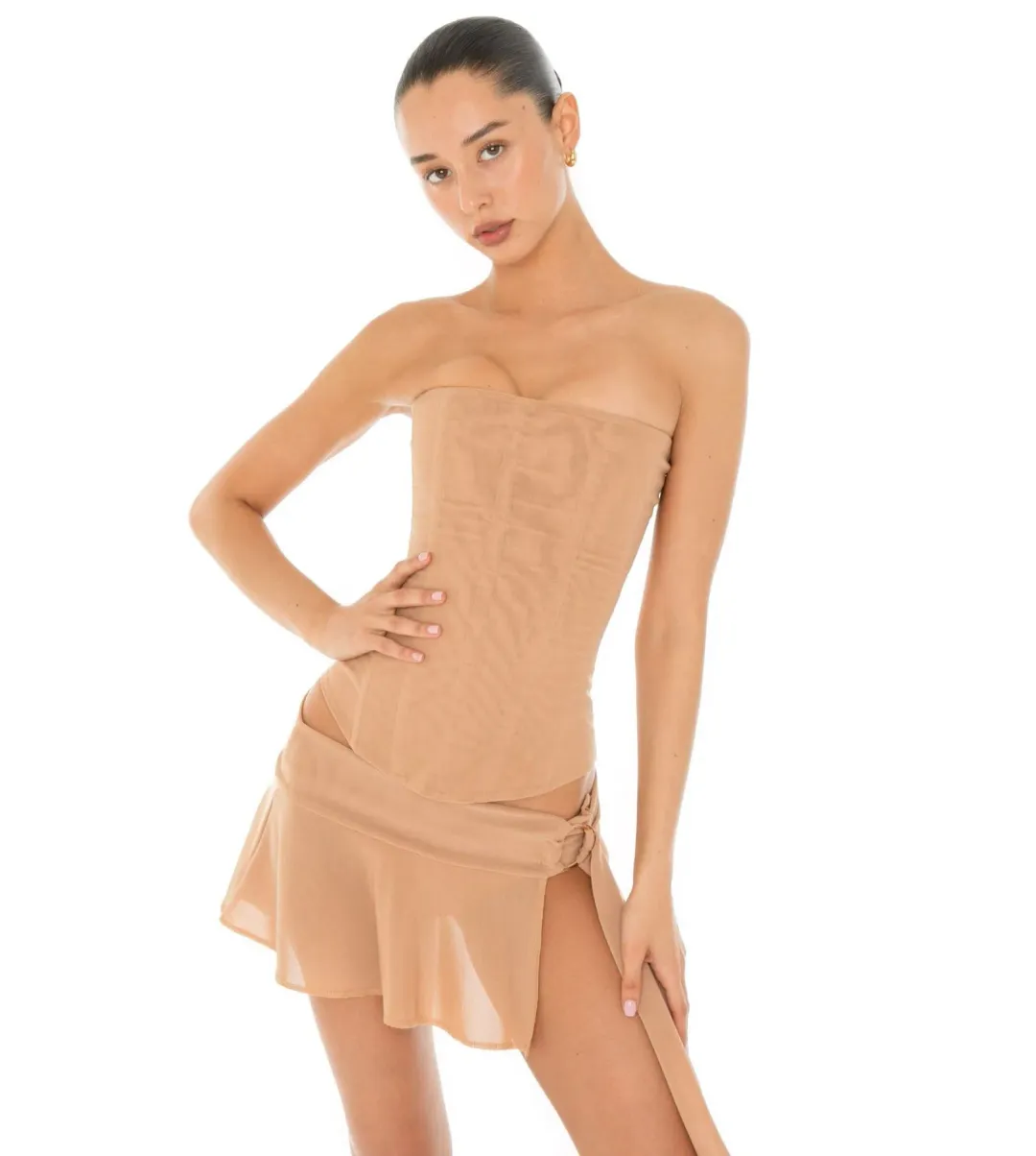 Are You Am I Sunniva Corset Nude Size XXS / AU 4 for rent on The Volte - main image