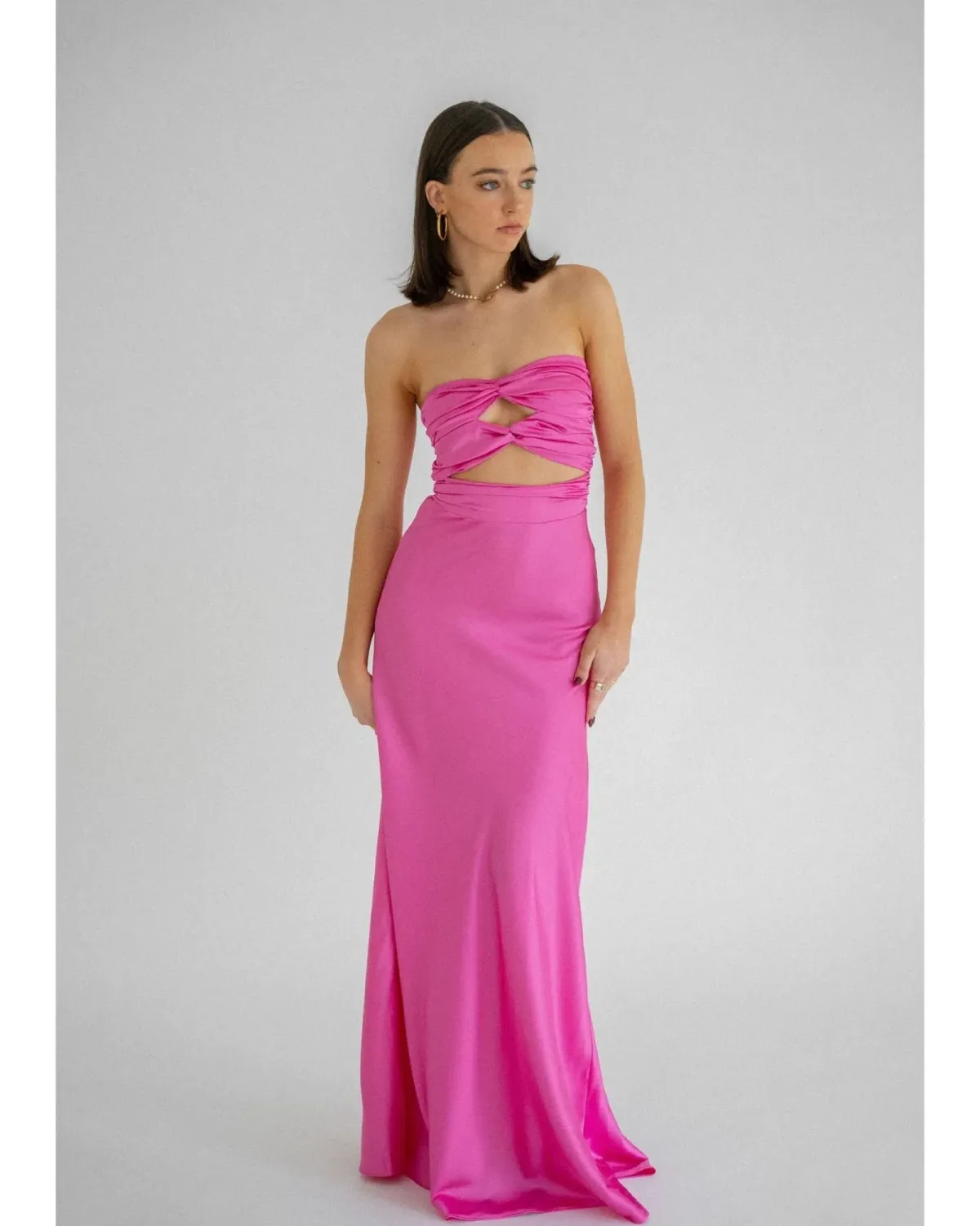 HNTR The Label Inka Gown Pink Size S / AU 8 for rent on The Volte - main image