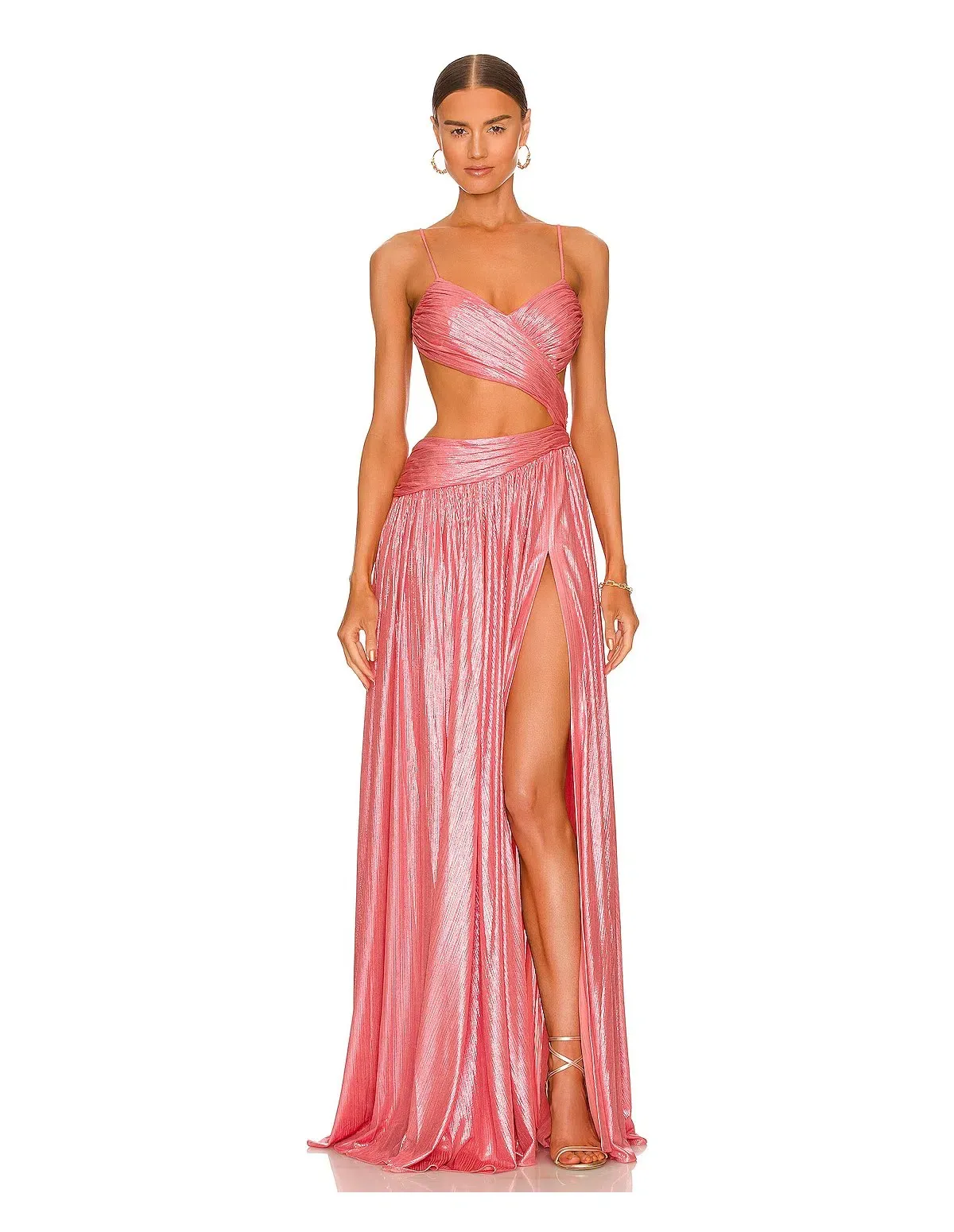 Retrofete Aglaia Dress Calypso Coral Pink Size S/ Au 6-8 for rent on The Volte - main image