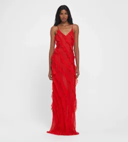 Rat & Boa Cecelia Maxi Dress Red Size XS / AU 6 for rent on The Volte - image 1